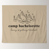 Lofaris Mountain Camp Bachelorette Party Custom Text Backdrop
